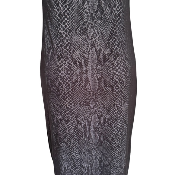 Y2K Express Snake Print Mesh Slip Dress Size Small - Picture 4 of 10